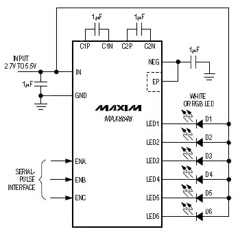 Maxim inverting charge pump